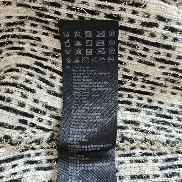 SANDRO BLACK/WHITE JAZY METALLIC TWEED JACKET (3) - Picture 8 of 11